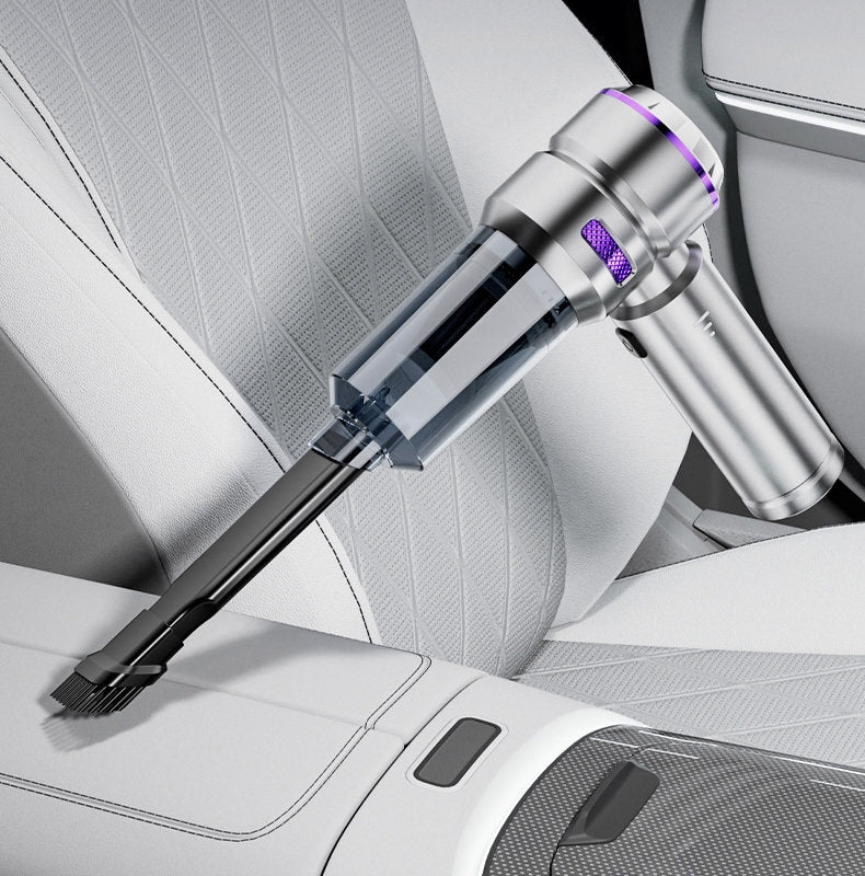 Mini-Kabelloser Auto-Staubsauger & Luftgebläse – Silber