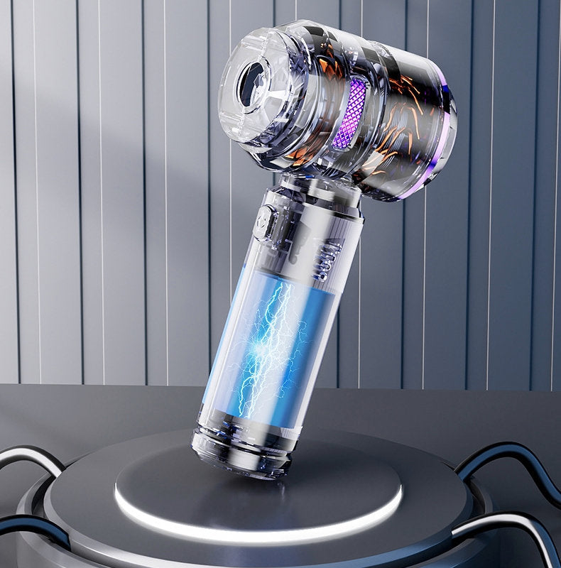 Mini-Kabelloser Auto-Staubsauger & Luftgebläse – Silber