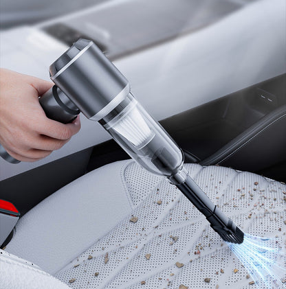 Mini-Kabelloser Auto-Staubsauger & Luftgebläse – Silber & Lila